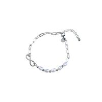 Day&Eve Armband Infinity Pearl | Zilver