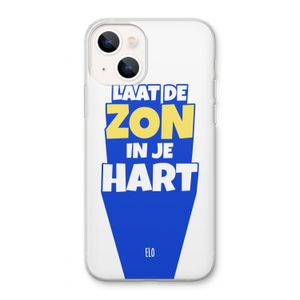 Laat de zon in je hart: iPhone 13 Transparant Hoesje