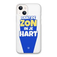 Laat de zon in je hart: iPhone 13 Transparant Hoesje