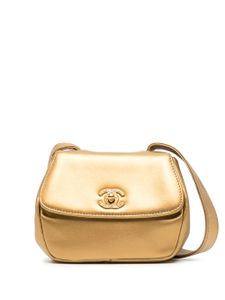 CHANEL Pre-Owned sac porté épaule métallisé à rabat (1992)