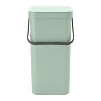 Brabantia Sort & Go Afvalemmer / Opberger 16 L - Mintgroen