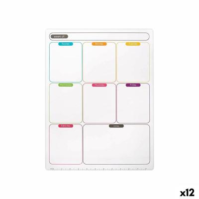 Magneten Pincello 424 Wit 33,5 x 48 x 0,5 cm Koelkast A3 (12 Stuks)