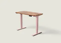 Desktronic HomePro bureau Zachtroze / Massief Walnoot / 120x60 cm Desktronic HomePro bureau Zachtroze / Massief Walnoot / 120x60 cm