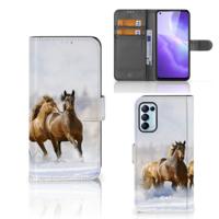 OPPO Find X3 Lite | Telefoonhoesje | Met pasjeshouder | Paarden