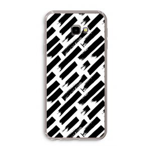 Zwarte vegen: Samsung Galaxy J4 Plus Transparant Hoesje