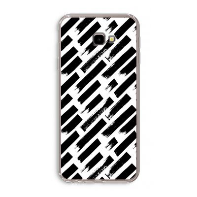 Zwarte vegen: Samsung Galaxy J4 Plus Transparant Hoesje
