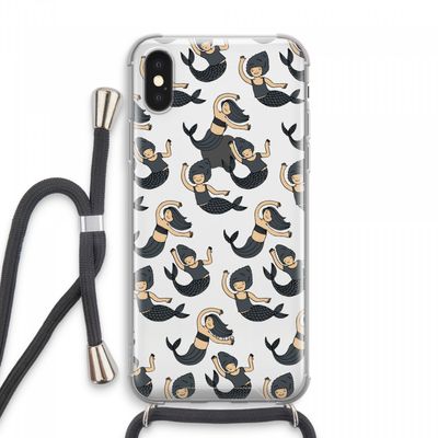 Zeemeermin: iPhone XS Max Transparant Hoesje met koord