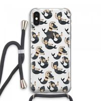 Zeemeermin: iPhone XS Max Transparant Hoesje met koord