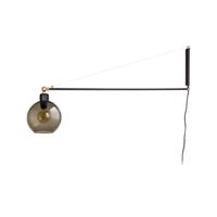 Lyora WandlampCrane met glazen bol - 9374