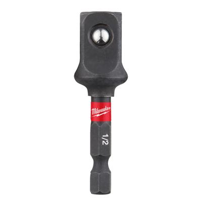 Milwaukee SchockWave™ Krachtdop Adapter ¼" Zeskant - ½" Vierkant - 4932478803
