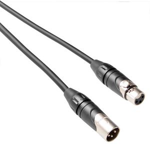 Amphenol XLR, M/F, 9m audio kabel XLR (3-pin) Zwart