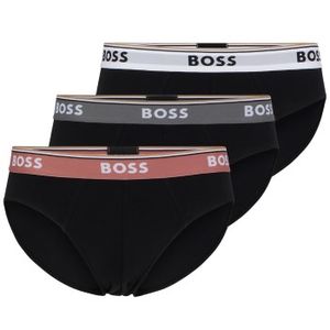 BOSS 3 stuks Solid Cotton Power Brief * Actie *