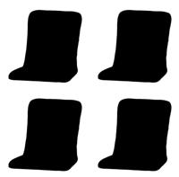 Kussen Carlo Calvia Rib Zwart (4 stuks) Madison - Madison