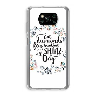Diamonds: Xiaomi Poco X3 Pro Transparant Hoesje