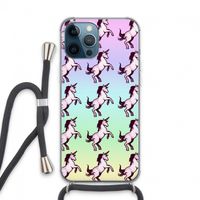 Musketon Unicorn: iPhone 13 Pro Max Transparant Hoesje met koord