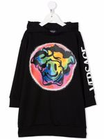 Versace Kids hoodie à imprimé graphique - Noir