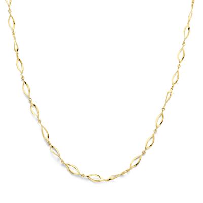 14K Geelgouden Collier met 6,5 mm Schakels - Tijdloos en Elegant