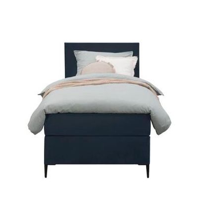 Boxspring Liv egaal - blauw - 90x200 cm - slanke poot - Leen Bakker