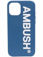 AMBUSH coque d'iPhone 12 Pro Max à logo imprimé - Bleu