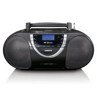 Draagbare radio CD-speler met DAB+ en Bluetooth® Lenco Zwart-Zilver - thumbnail