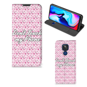 Motorola Moto G9 Play Design Case Flowers Pink DTMP