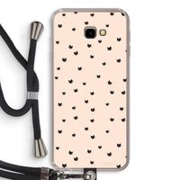 Kleine kattenkopjes: Samsung Galaxy J4 Plus Transparant Hoesje met koord