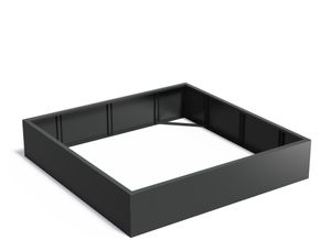 Aluminium plantenbak CARREZ zonder bodem 200x200x40cm.