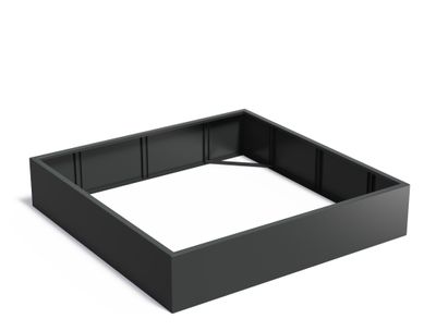 Aluminium plantenbak CARREZ zonder bodem 200x200x40cm.