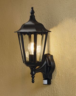 Wandlamp sensor Firenze Vicchio zwart buitenlamp Konstsmide 7236-750 staand