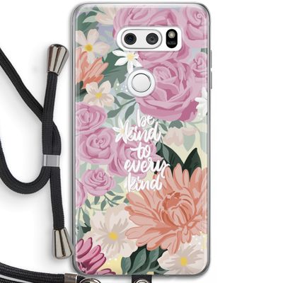 Kindness matters: LG V30 Transparant Hoesje met koord