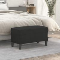Bankje 70x35x41 cm stof zwart