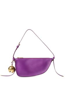 Burberry sac porté épaule en cuir à logo - Violet