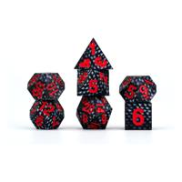 Dragon Storm Sharp Edge Silicone Dice Set Black Dragon Scales (7) Dragon Storm Sharp Edge Silicone Dice Set Black Dragon Scales (7)