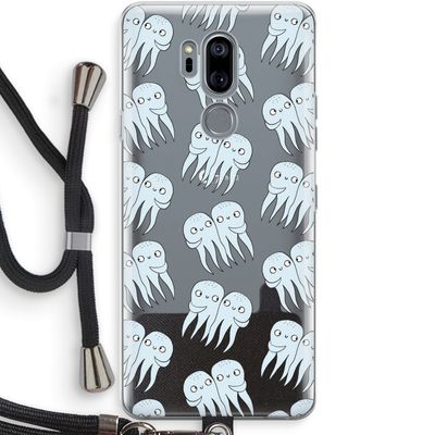 Octopussen: LG G7 Thinq Transparant Hoesje met koord