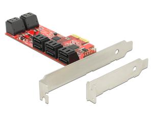 DeLOCK 89384 PCI-Express controller 10x SATA 6Gbps