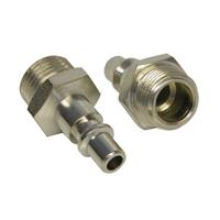 Adaptor 1/4 inch man buitendraad 3/8 inch 2 stuks 0684833