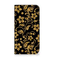 iPhone 15 Pro Max Smart Cover Gouden Bloemen