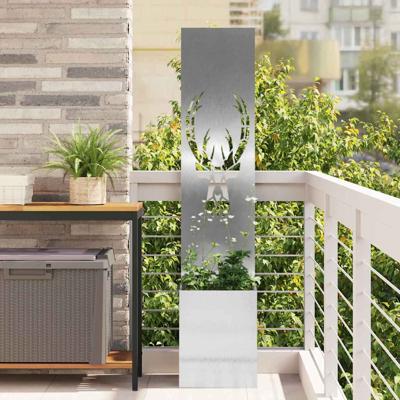 Tuin Privacy Screen Zilver 32 x 140 cm Roestvrij staal