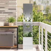Tuin Privacy Screen Zilver 32 x 140 cm Roestvrij staal