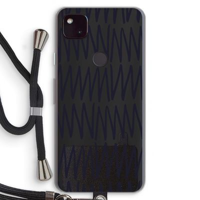 Marrakech Zigzag: Pixel 4a 5G Transparant Hoesje met koord