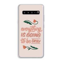 Optimistic flower girl: Samsung Galaxy S10 5G Transparant Hoesje