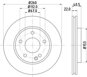 Remschijf 8DD355127361