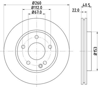 Remschijf 8DD355127361
