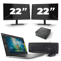 Dell Precision 5570 - Intel Core i7-12e Generatie - 15 inch - 16GB RAM - 256GB SSD - Windows 11 Home + 2x 22 inch Monitor Dell Precision 5570 - Intel Core i7-12e Generatie - 15 inch - 16GB RAM - 256GB SSD - Windows 11 Home + 2x 22 inch Monitor