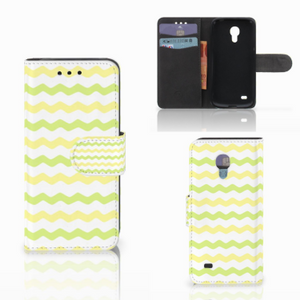 Samsung Galaxy S4 Mini i9190 Telefoon Hoesje Waves Yellow