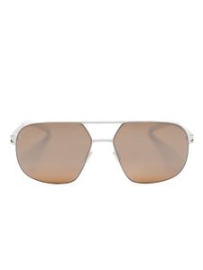 Mykita lunettes de soleil Angus à monture pilote - Argent