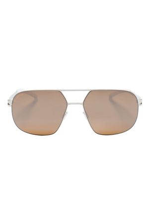 Mykita lunettes de soleil Angus à monture pilote - Argent