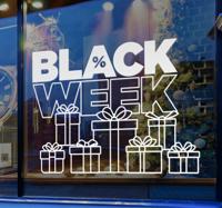 met cadeau black friday sticker