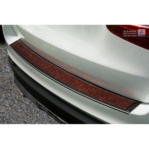 RVS Bumper beschermer passend voor 'Deluxe' Mercedes GLC 2015- Zwart/Rood-Zwart Carbon AV244031