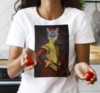 Gepersonaliseerde kat T-shirt Gepersonaliseerde kat T-shirt